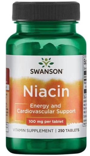 Niacina 100 mg 250 Cómprimidos